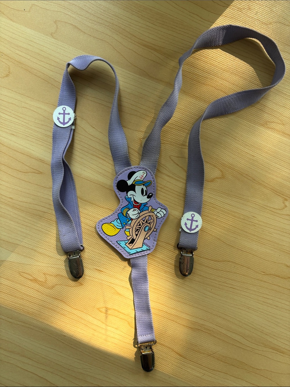 Vintage Disney Kids Mickey Mouse Sailor Suspenders